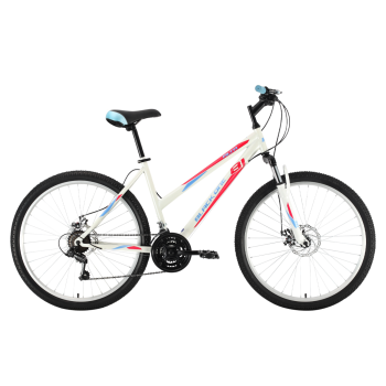 Велосипед Black One Alta 26 D белый/розовый/голубой 18"