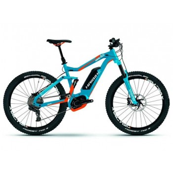 Электровелосипед Haibike XDURO Allmtn 6.0 оранжево-голубой