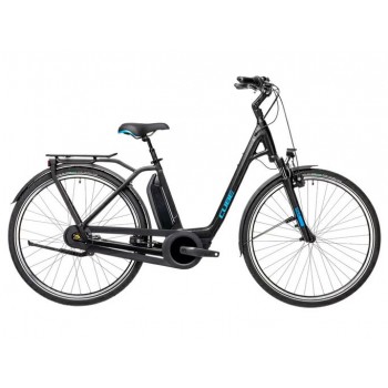 Электровелосипед Cube Town RT Hybrid PRO 500 черно-синий
