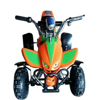 Электроквадроцикл GreenCamel Гоби K100 (24V 350W R4 Цепной привод) Оранжево-зеленый